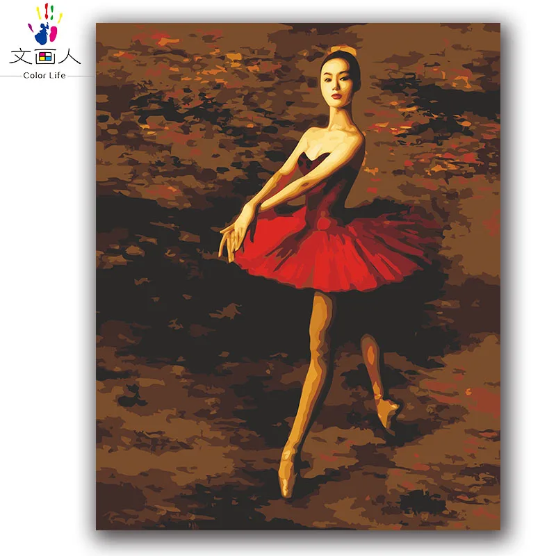 Раскраска по номерам - русская балерина, двойная балерина в белом платье, изображение фигуры, рисунок в цветах.