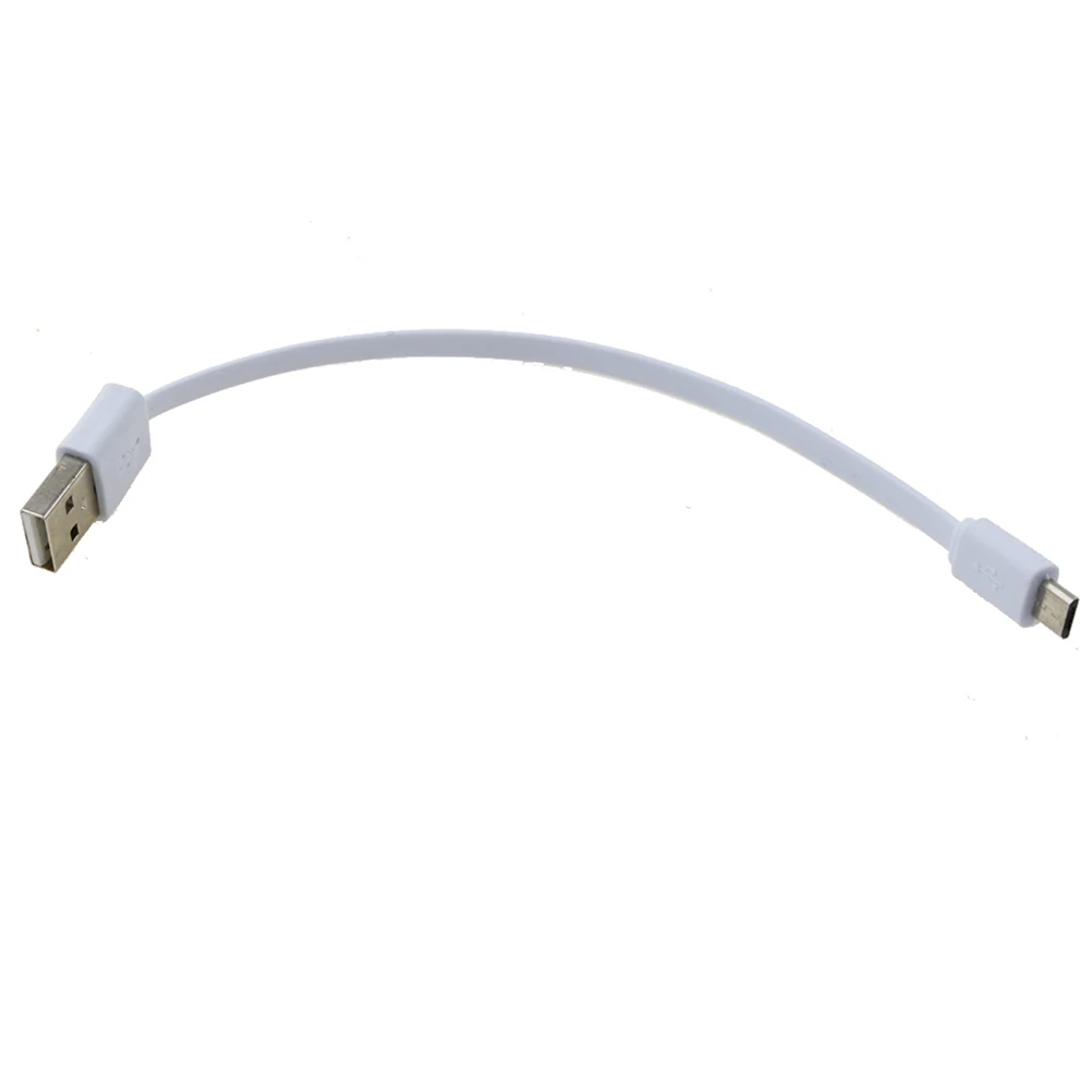 Практичный 17 см белый медный мини микро USB 2 0 зарядный кабель для Samsung Huawei Android