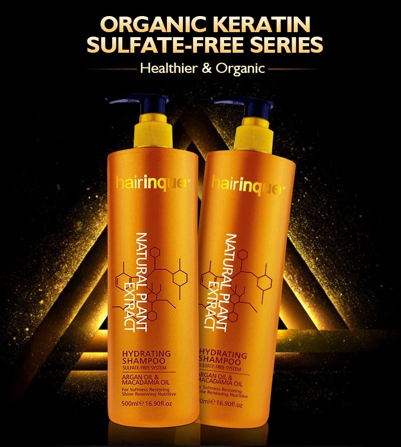 HAIRINQUE 500 мл без сульфатов профессиональный, с аргановым маслом и маслом ореха маадамии увлажняющий шампунь для волос более здоровый и Органический Уход за волосами