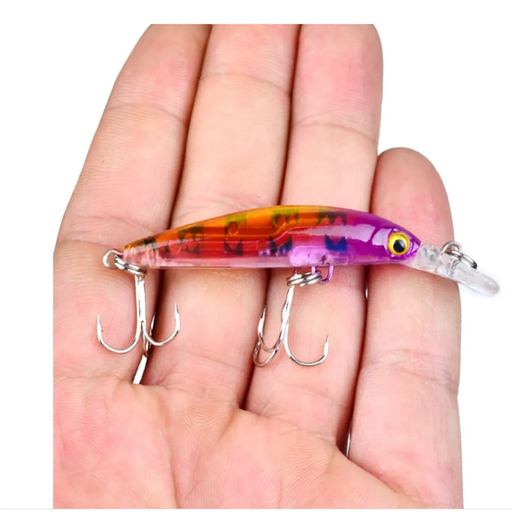 2018 1 шт блесна рыболовные приманки 7 см/3 9g жесткая наживка воблер типа Минноу