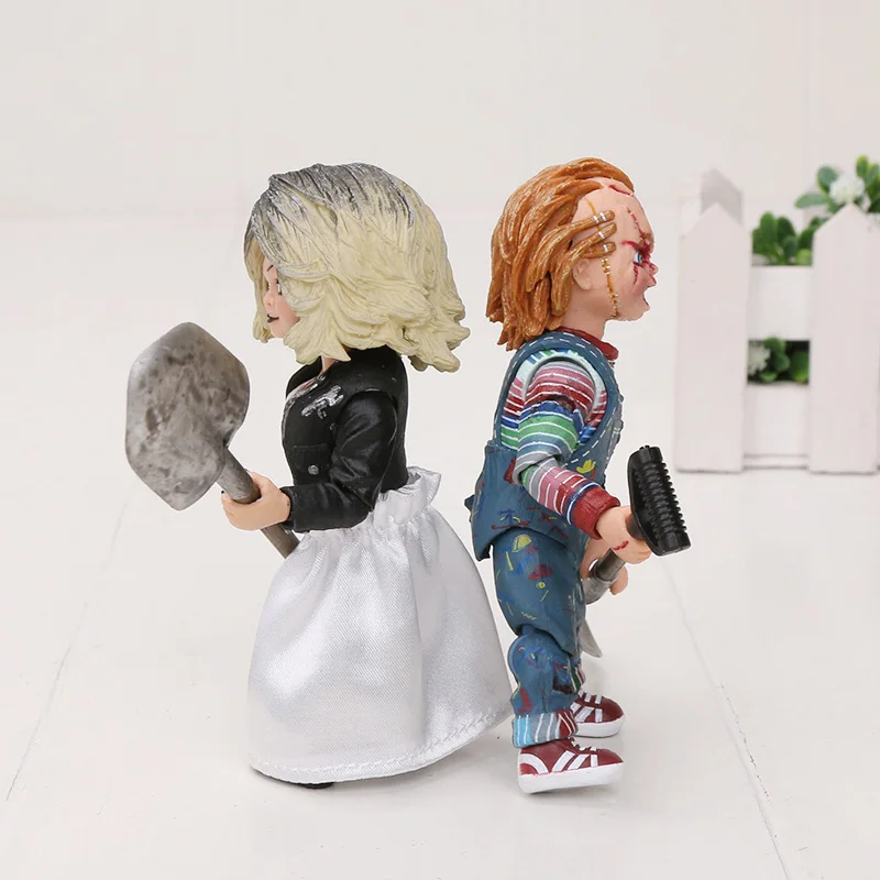 NECA ужас Невеста Чаки фигурки конечная Чаки и Тиффани детские игры фильм Чаки ПВХ фигурка кукла коллекция подарок