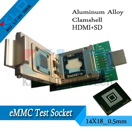 EPR BOX + JPR IPS eMMC тестовая розетка IC программатор адаптер HDMI SD интерфейс алюминиевый