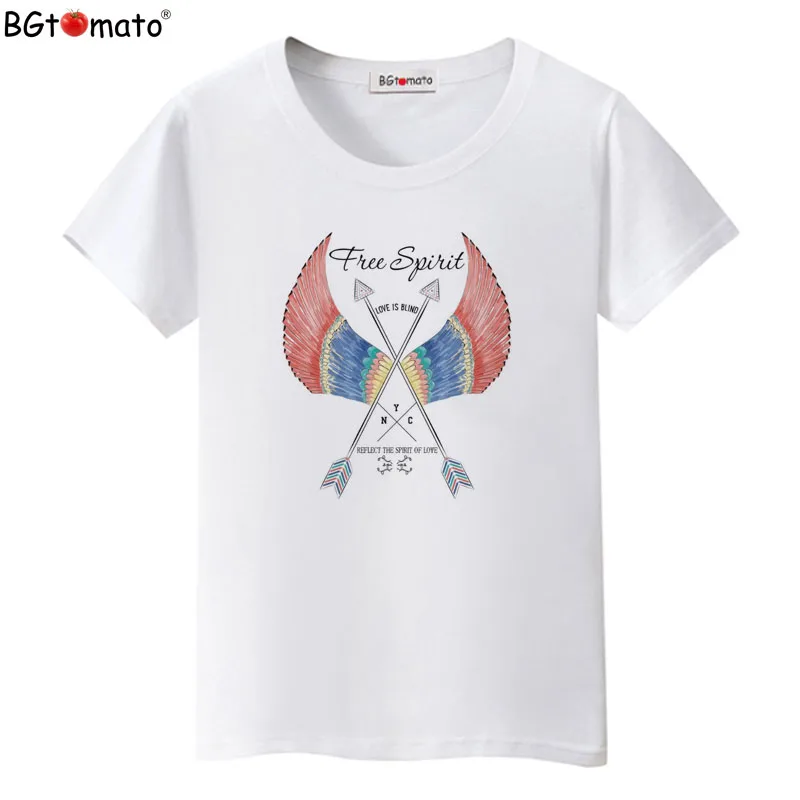 

BGtomato Ceative design t-shirts Short sleeve casual shirts for women Good quality brand new tops women tees cheap sale