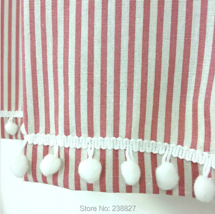 Короткая занавеска на окна дверь в полоску кухонная с надписью хлопковые римские