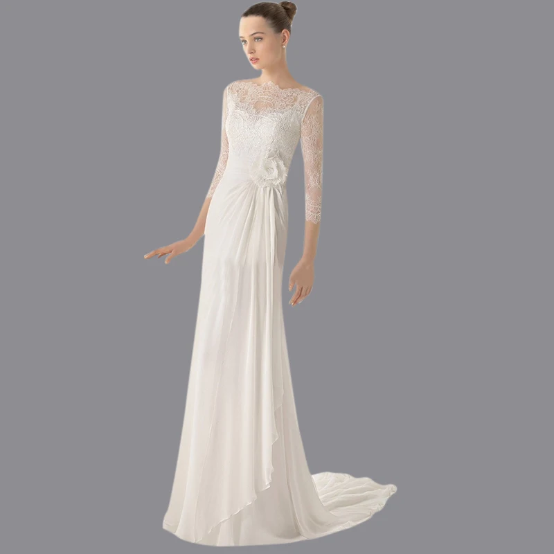Viman Свадебный 2015 Горячие Продажа Шифон Vestido Де Noiva Сексуальная пляж Botton Свадебные