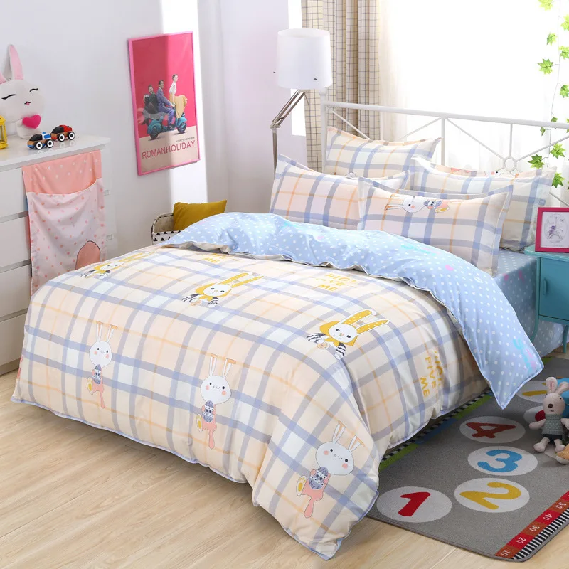 Пододеяльник 3/4 шт Комплект постельного белья для детей взрослых постельное