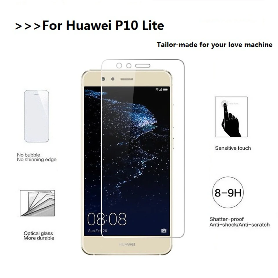 Закаленное стекло для huawei p10 lite sreen протектор 2.5D HD мобильный телефон защитная