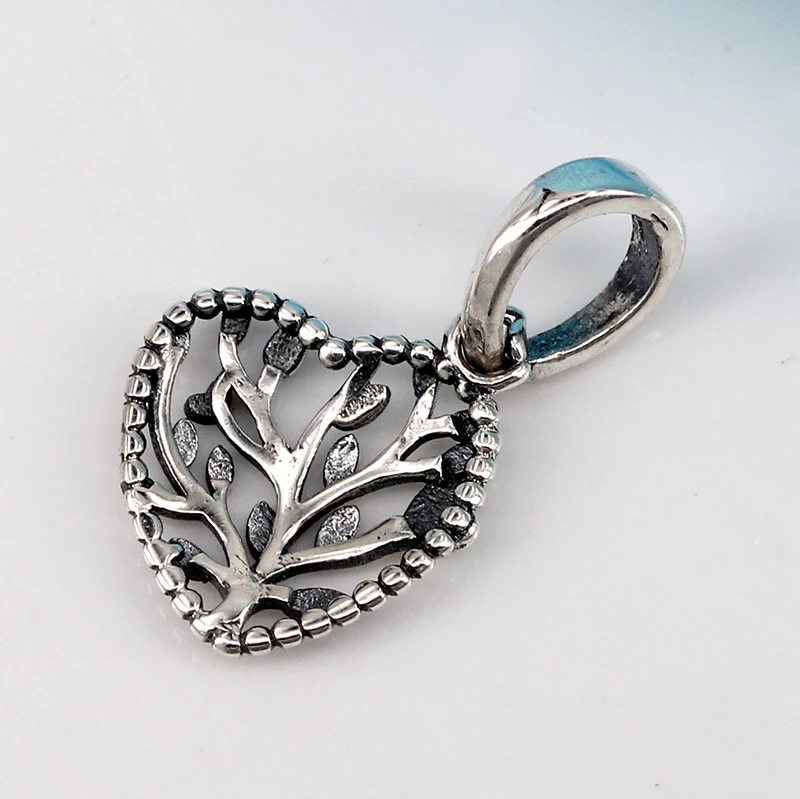 

2018 New Authentic 925 Sterling Silver Bead Flourishing Heart Tree Hollow Charm Fit Original Bracelet DIY Jewelry