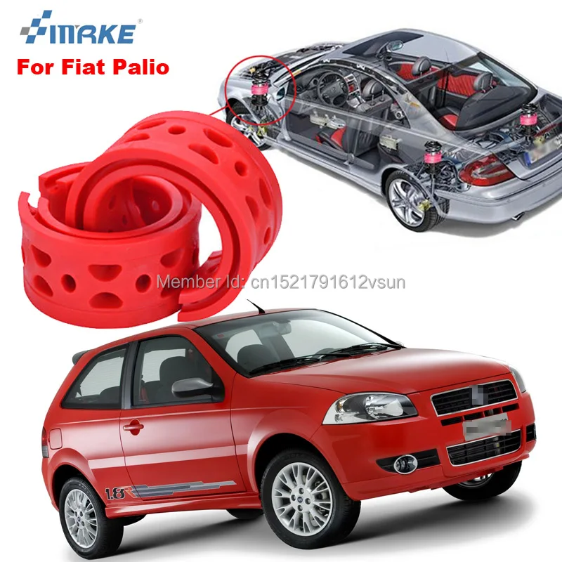

SmRKE для Fiat Palio, высокое качество, передний/задний автомобильный амортизатор, пружинный бампер, силовая Подушка, буфер