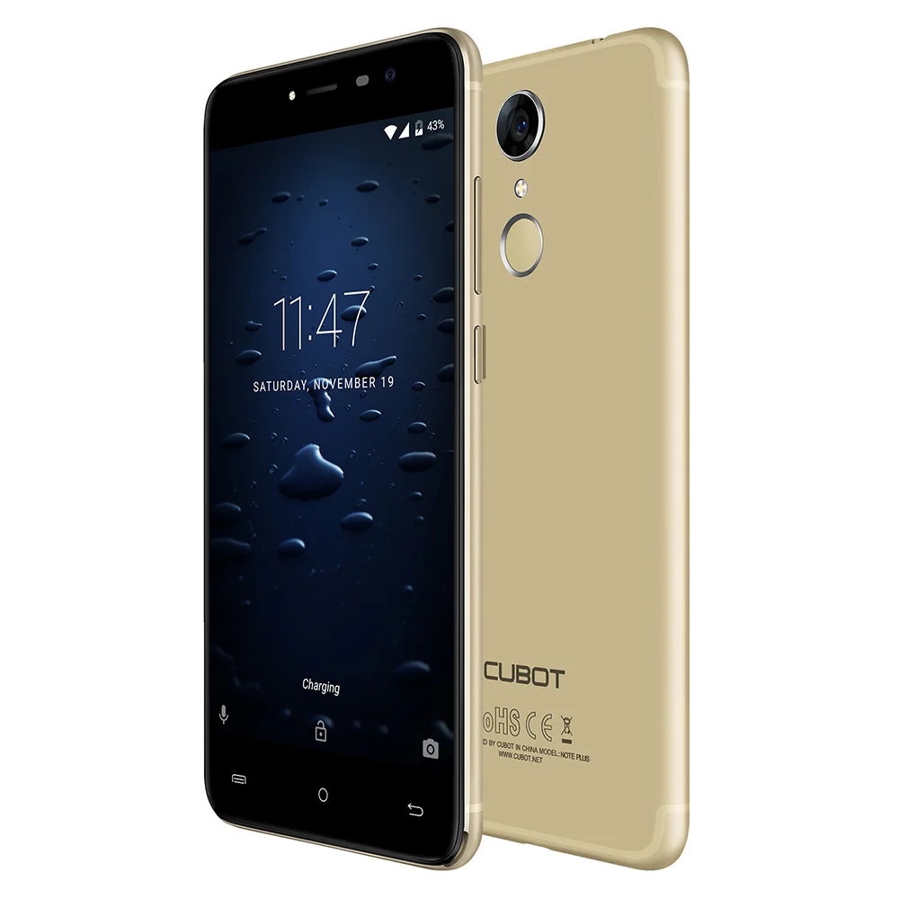 Смартфон Cubot Note Plus 4G 5 2 дюймов Android 7 0 четырехъядерный процессор MTK6737T 1 ГГц 3 Гб