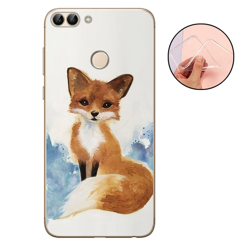 CROWNPRO СПС huawei P Smart чехол силиконовый мягкий ТПУ чехол P Smart Coque задний телефон для Funda huawei P Smart чехлы - Цвет: TAQHL