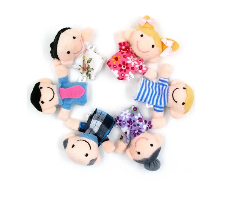 Новая милая плюшевая игрушка для малышей 6 шт./компл. мультяшная Счастливая