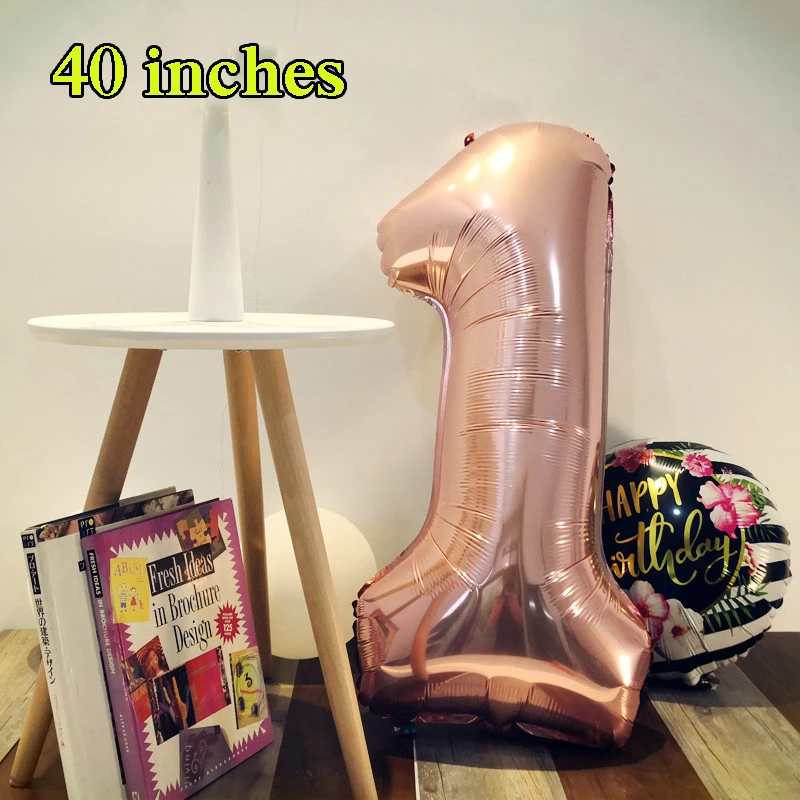 Оптовая продажа 40 дюймов номер воздушный шар 30th 50 60 предметы декора для вечеринок