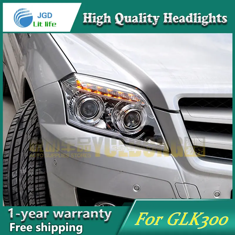 Высокое качество автомобильный Стайлинг чехол для Benz GLK300 2011 2012 2013 фары