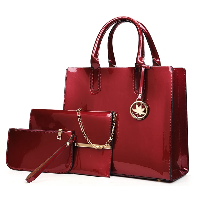 

Amberler Fashion Women PU Leather Handbags 3 Pieces Set Shoulder Bag High Quality Large Capacity Crossbody Bags For Women Bag