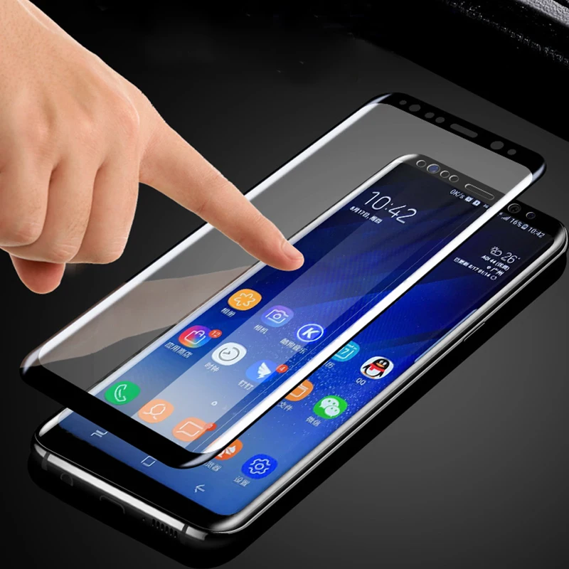 S8 Экран протектор Закаленное Стекло для samsung Galaxy Plus с уровнем твердости 9 H 3D