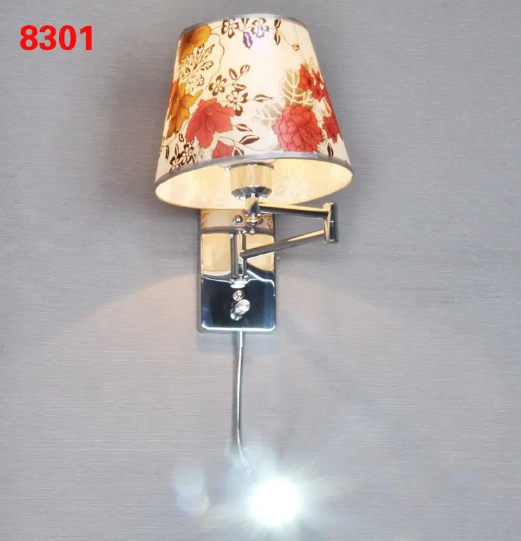 Светодиодная настенная лампа для чтения с ручным переключателем современный