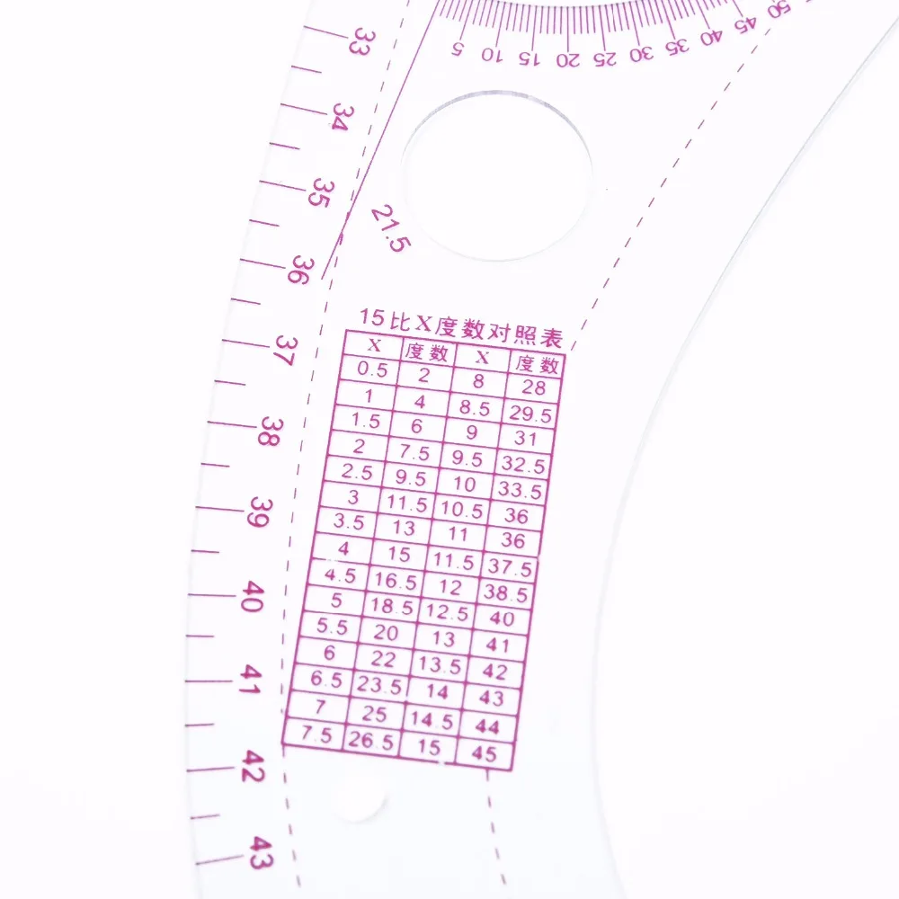 Линейка для шитья 7 шт./компл. набор измерения прозрачная линейка измерительная