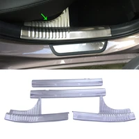 car accessories interior stainless steel rear inner door sill scuff plate threshold plate cover for hyundai elantra 2018
