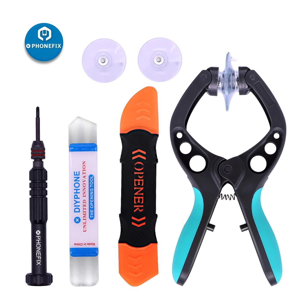 

PHONEFIX Mobile Phone Open Screen Set Open Tablet PC Tool Kit Repair Pliers Blade Screwdriver Set Mobile Phone Disassembly Kit