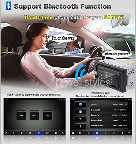 Чистый андроид 4.2 6.2 дюймовый 2 Дин Радио стерео Встроенный микрофон Bluetooth/USB/app