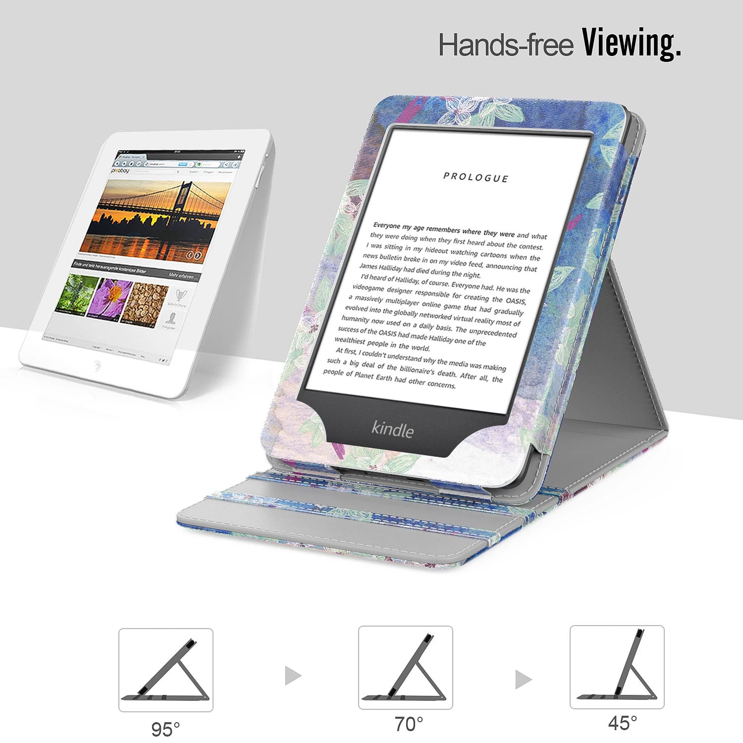 Чехол для нового Kindle(10-го поколения,)/Kindle(8-го поколения,), вертикальный откидной Чехол премиум класса с функцией автоматического пробуждения/сна