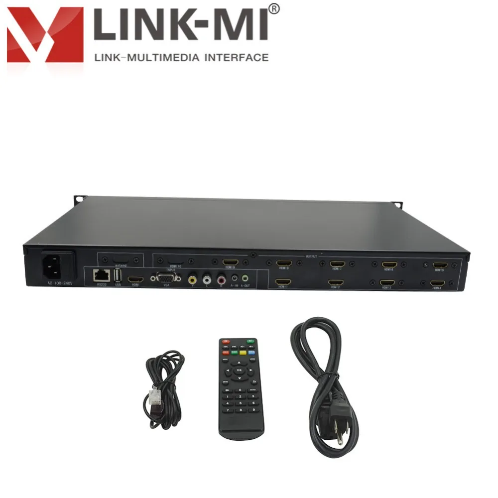 LINK-MI LM-TV09 HDMI + VGA AV USB светодиодный/LCD 3x3 видео настенный контроллер Поддержка