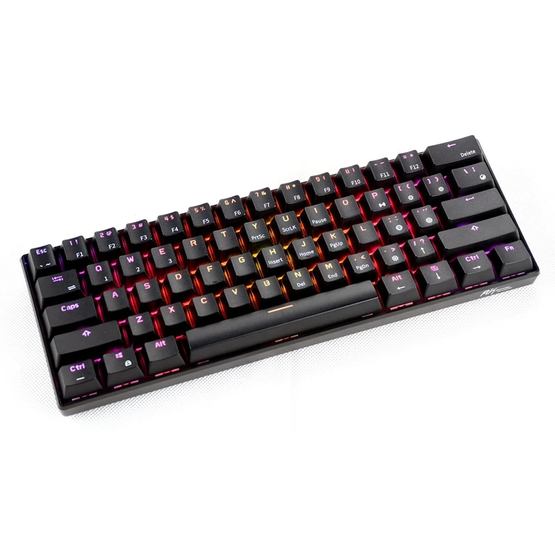 RK61 Беспроводная Bluetooth Механическая игра портативная клавиатура 61 клавиша Rgb