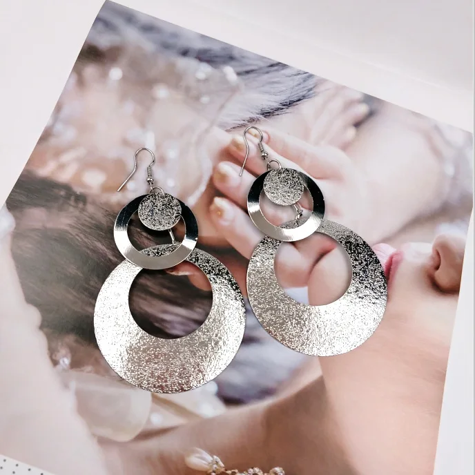 Korean fashion round clip earrings on earring circle false ear piercing for women | Украшения и аксессуары
