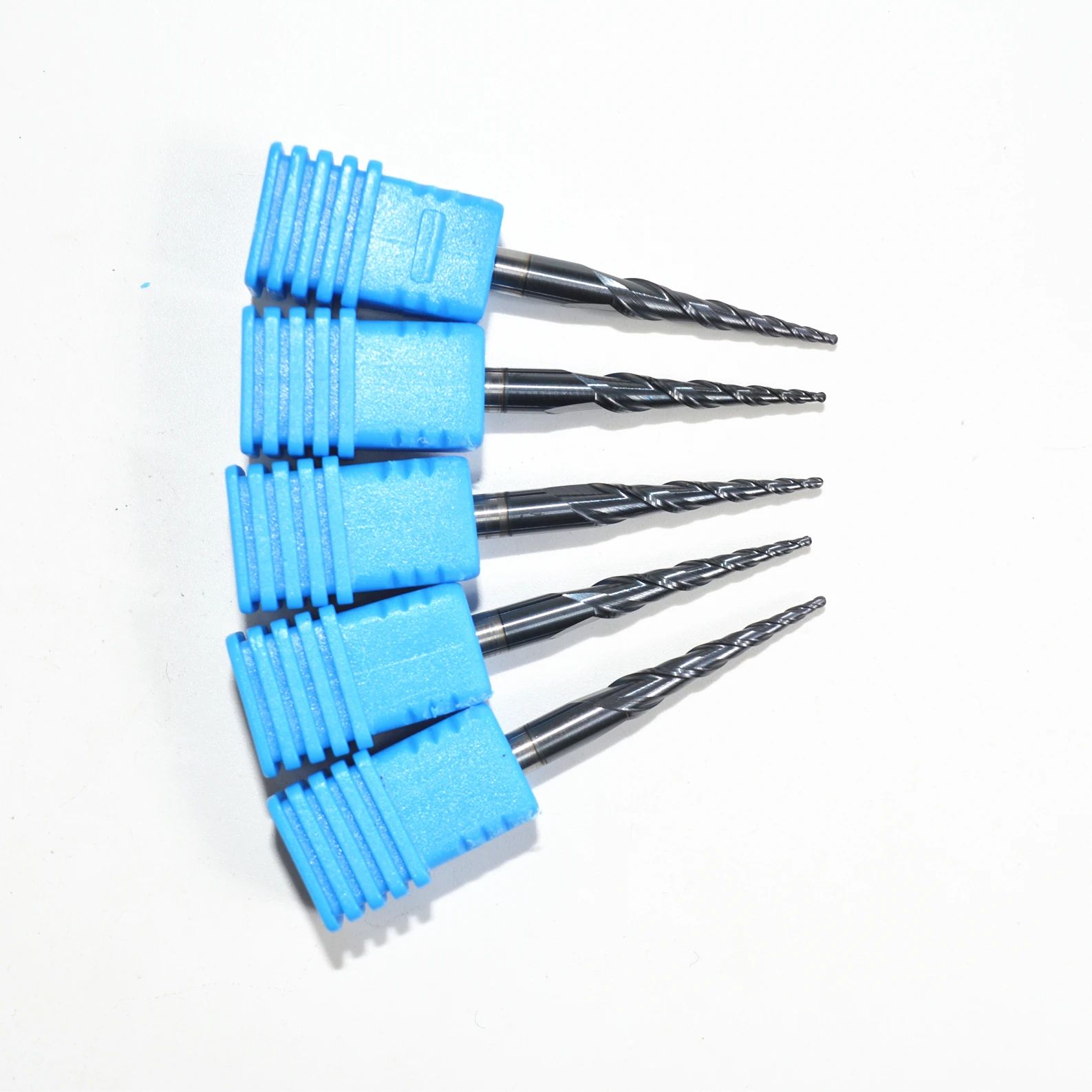 Бесплатная shipping-5PCS R0.5 * D4 20 5 50L HRC55 твердосплавные конусные концевые фрезы с