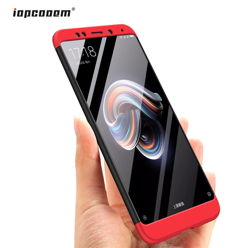 Чехол для Xiaomi Redmi Note 5 64 ГБ 360 полная защита жесткий чехол из поликарбоната Pro Global 6 7