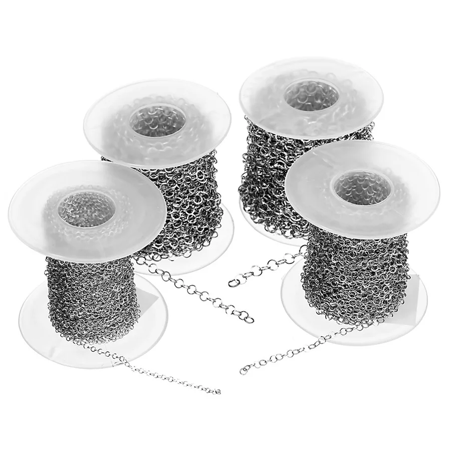 Цепочка из нержавеющей стали SAUVOO ширина 2 3 4 5 мм 10 ярдов/партия фурнитура для