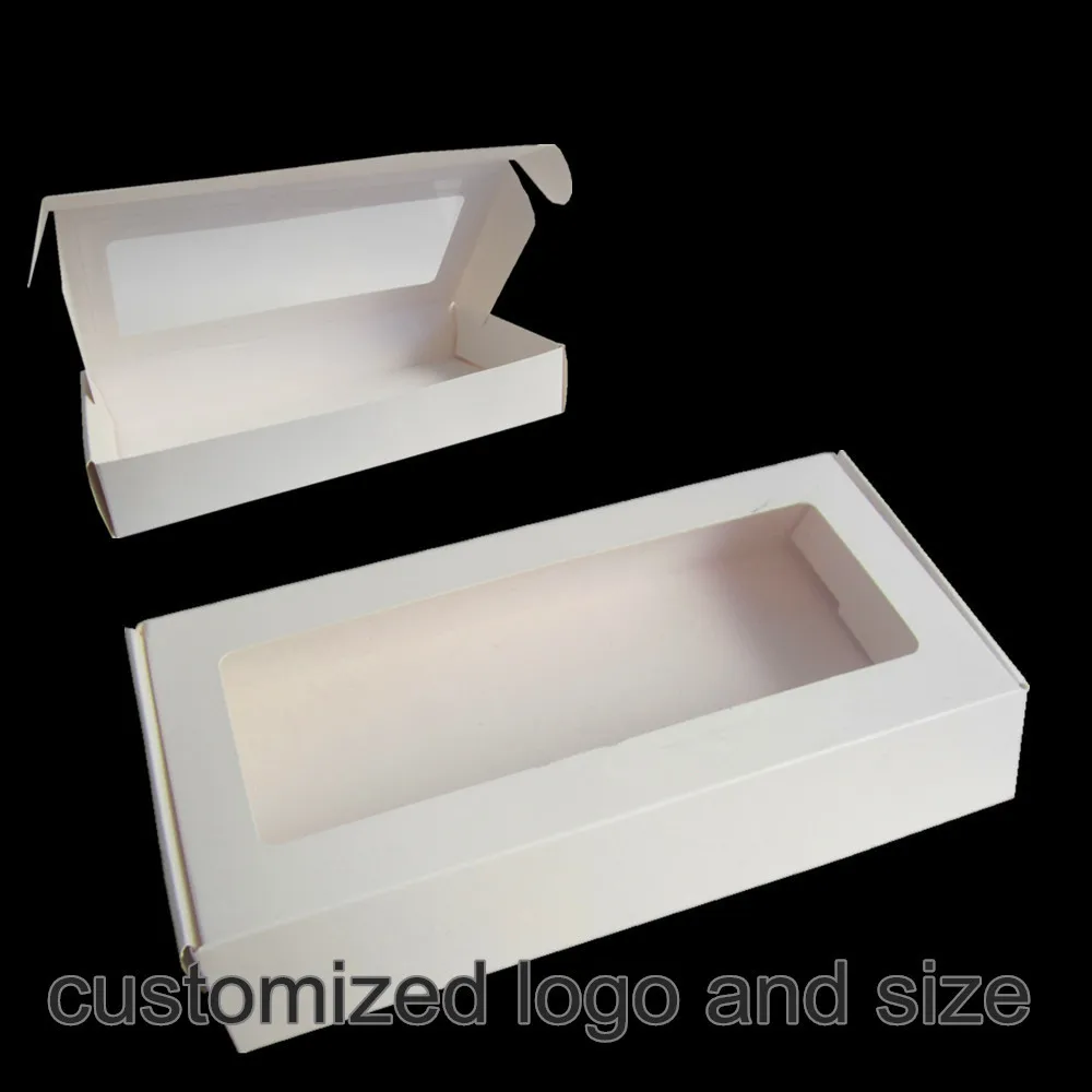 Заказные печатные белые и черные свадебные бумажные коробки для рукоделия