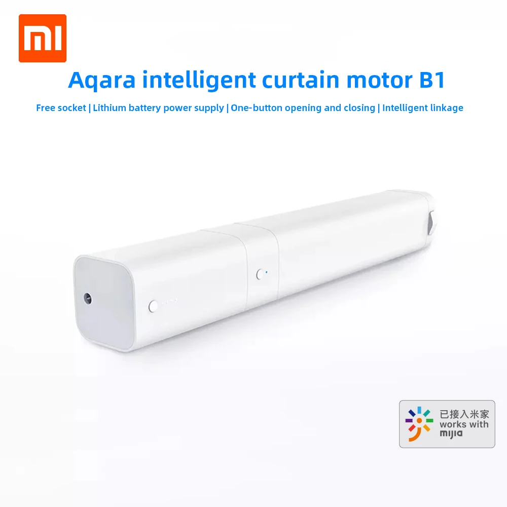 Xiaomi Aqara B1 беспроводной умный моторизованный электродвигатель для занавесок 12 см/с WiFi/Голосовое управление/приложение набор для умного дома с одним ключом 3030 мАч