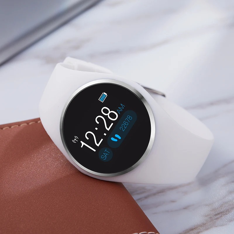 Женские Смарт-часы для фитнеса женщин бега Reloj монитор сердечного ритма Bluetooth