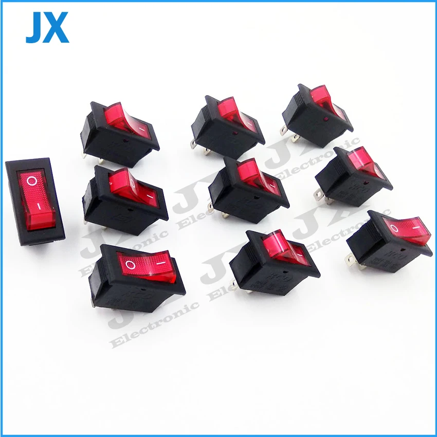 Выключатель питания переменного тока прямоугольные вкл/выкл переключатели для