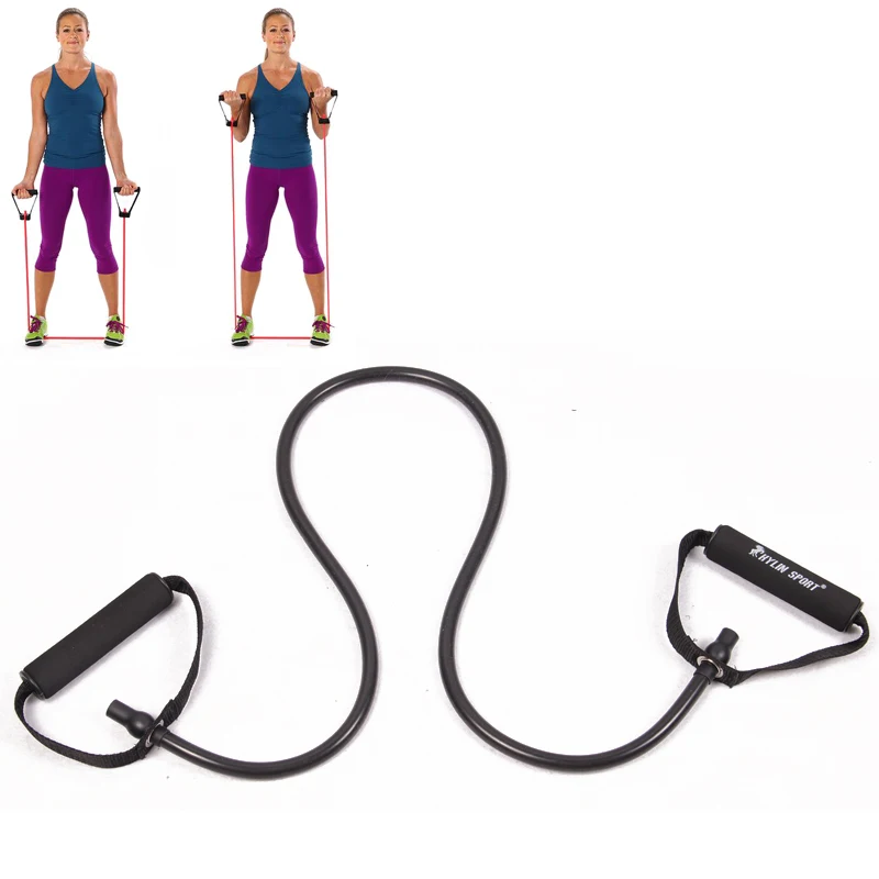 Короткие черные Эспандеры тренировочные ленты для тренажерного зала латексные