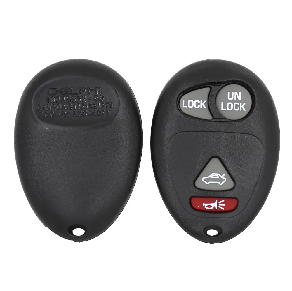 Чехол для пульта дистанционного управления 4 кнопки 3 + 1 чехол замены Fob Buick Century Regal