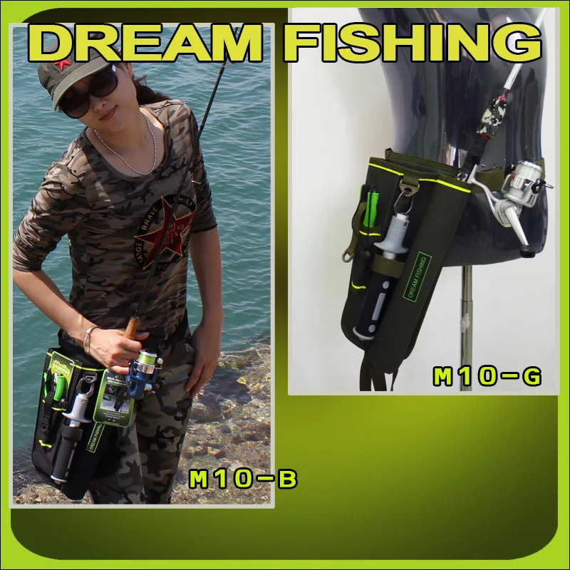 Сумка для рыбалки Dream Fishing 19x6x33 см с футляром приманки 1200D нейлоновый поясной - Фото №1