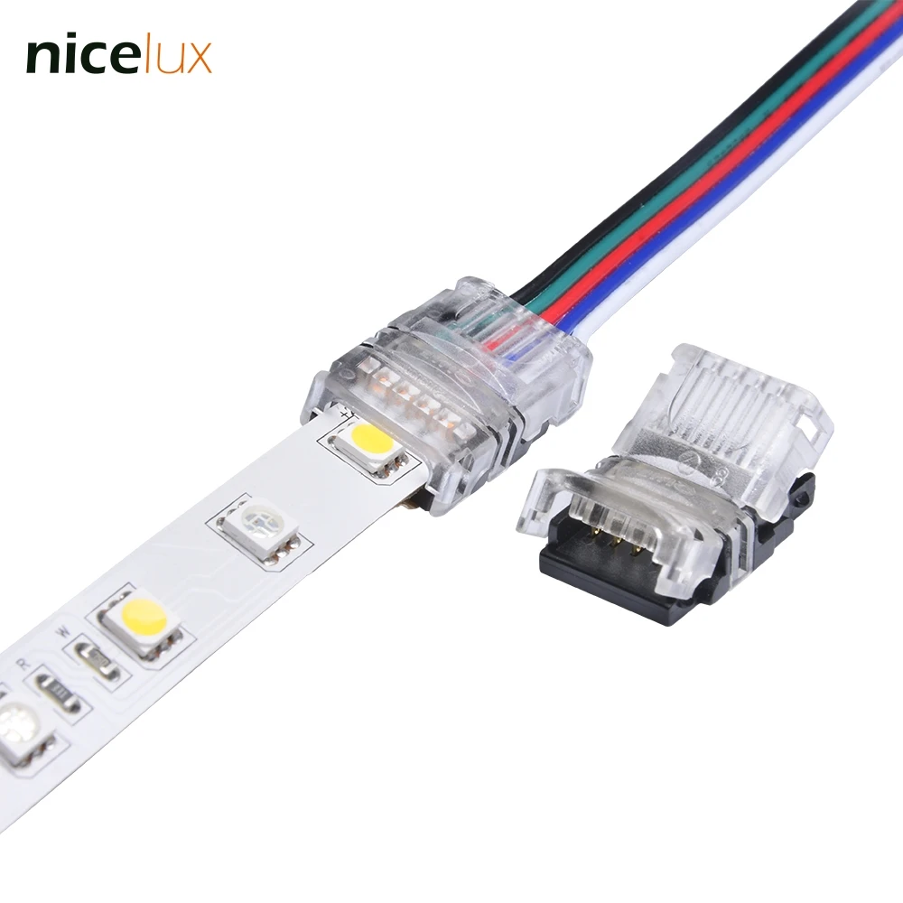 5 шт. 5Pin 12 мм Светодиодная лента проводной разъем для 5050 RGBW RGBY IP20 не