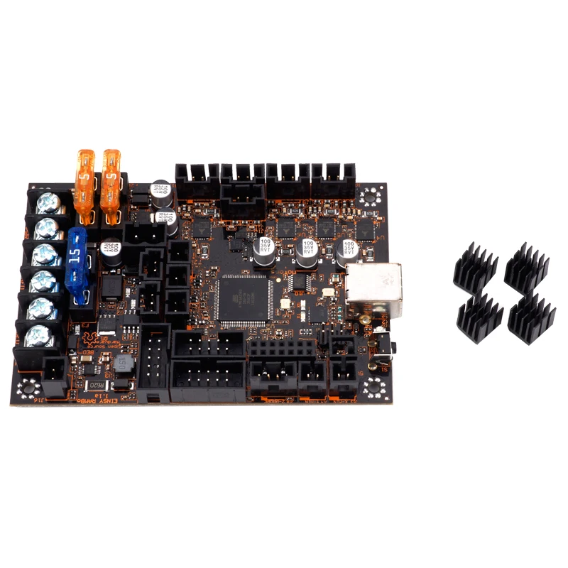 Einsy Rambo 1.1a материнская плата для Prusa i3 MK3 плата с 4 шаговыми драйверами TMC2130 SPI управление 4 Mosfet переключаемые выходы