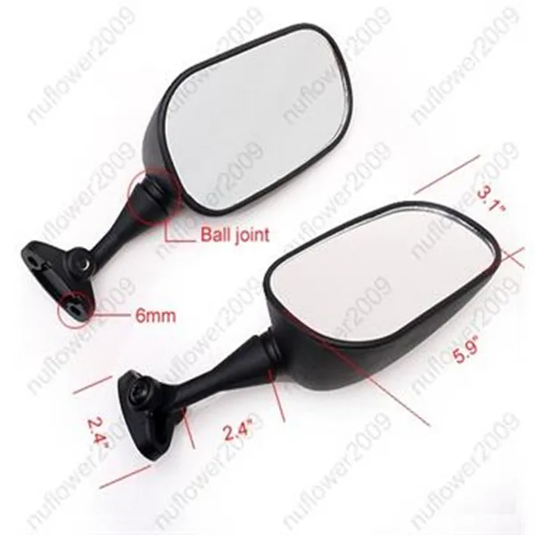Pair Rear View Mirrors For Honda CBR900RR 98-03 CBR954RR 02-03 CBR 900RR 954RR | Автомобили и мотоциклы