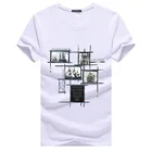 Мужская футболка с коротким рукавом, размеры до 5XL