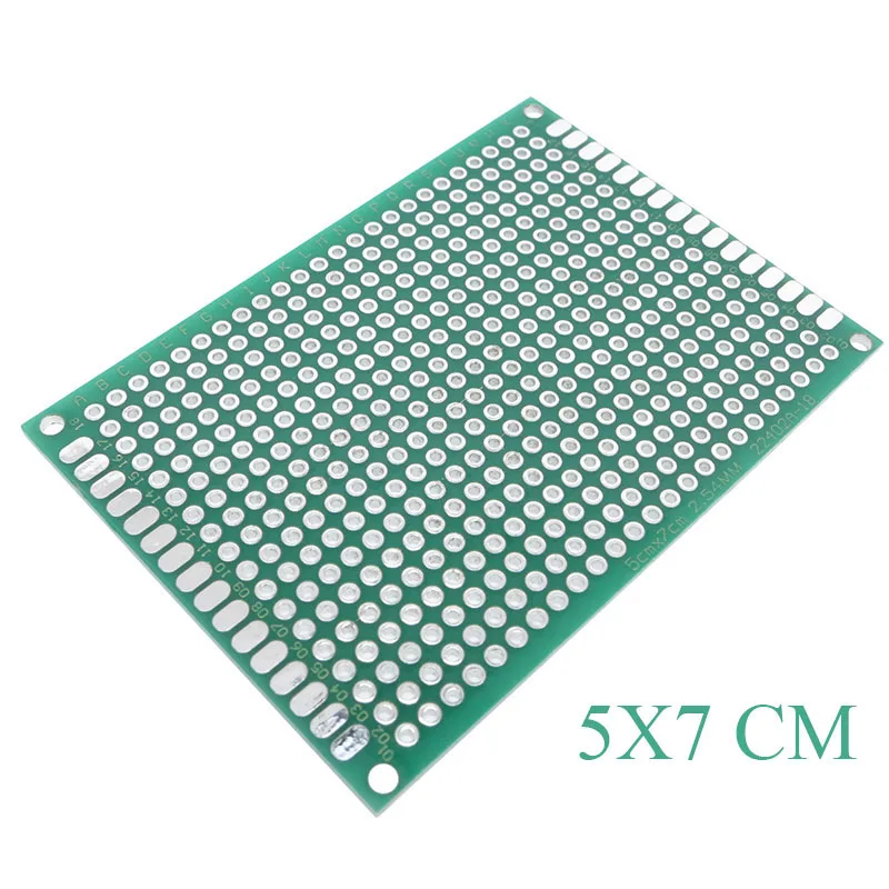 8 шт. PCB Прототип платы 2,54 мм контурная Луженая универсальная стрипборд Veroboard Двусторонняя 2X8 3X7 4X6 5X7 6X8 7X9 8X12 9X15 см