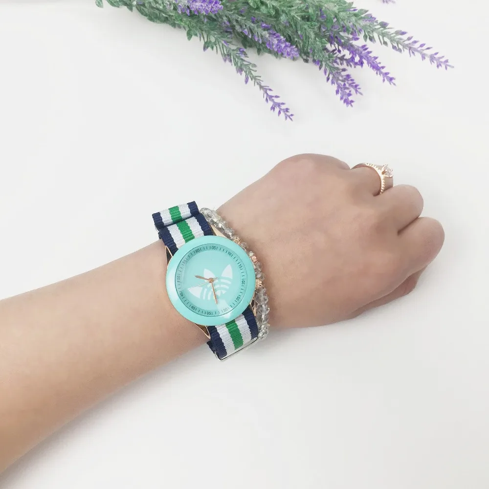 Мужские и женские кварцевые наручные часы montre femme повседневные с нейлоновым
