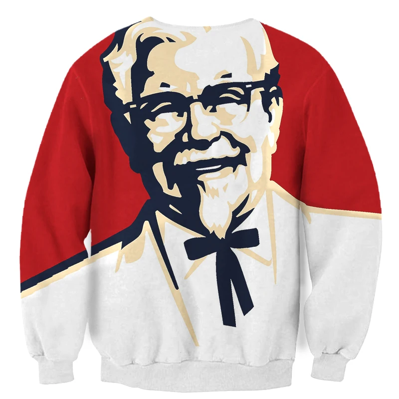 CJLM 2018 модная весенне-осенняя мужская толстовка с 3d рисунком KFC толстовки