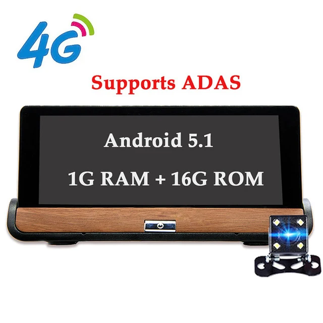 4G Bluavido 7 дюймов 4G ADAS Android Автомобильная приборная панель DVR GPS навигация FHD 1080P двойной объектив камера G сенсор Автомобильный видеорегистратор - Название цвета: 4G