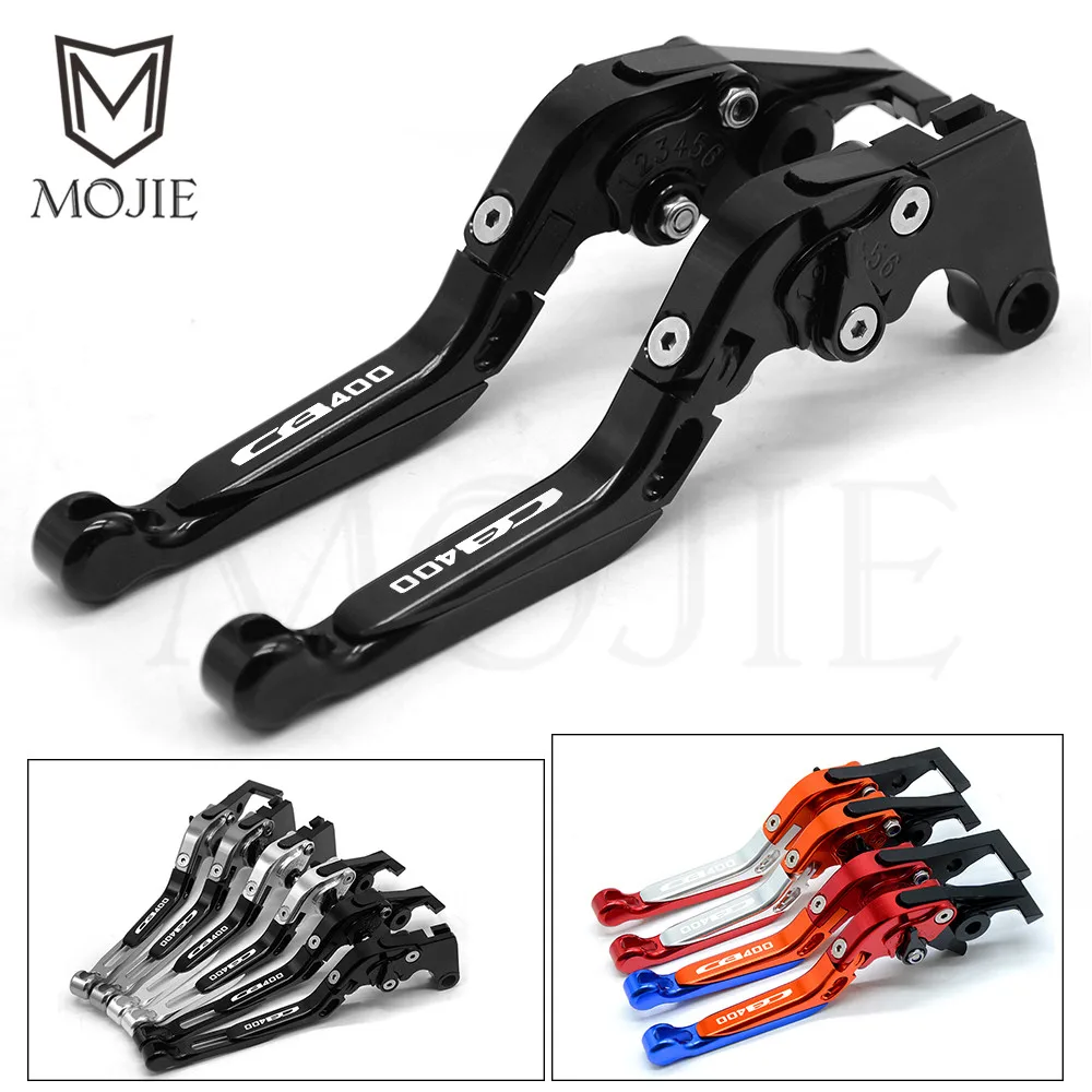 

For Honda CB400SF 1992-1998 CB400 VTEC 2002-2008 Motorcycle Accessories CNC Adjustable Brake Clutch Levers Set CB 400 SF VTEC