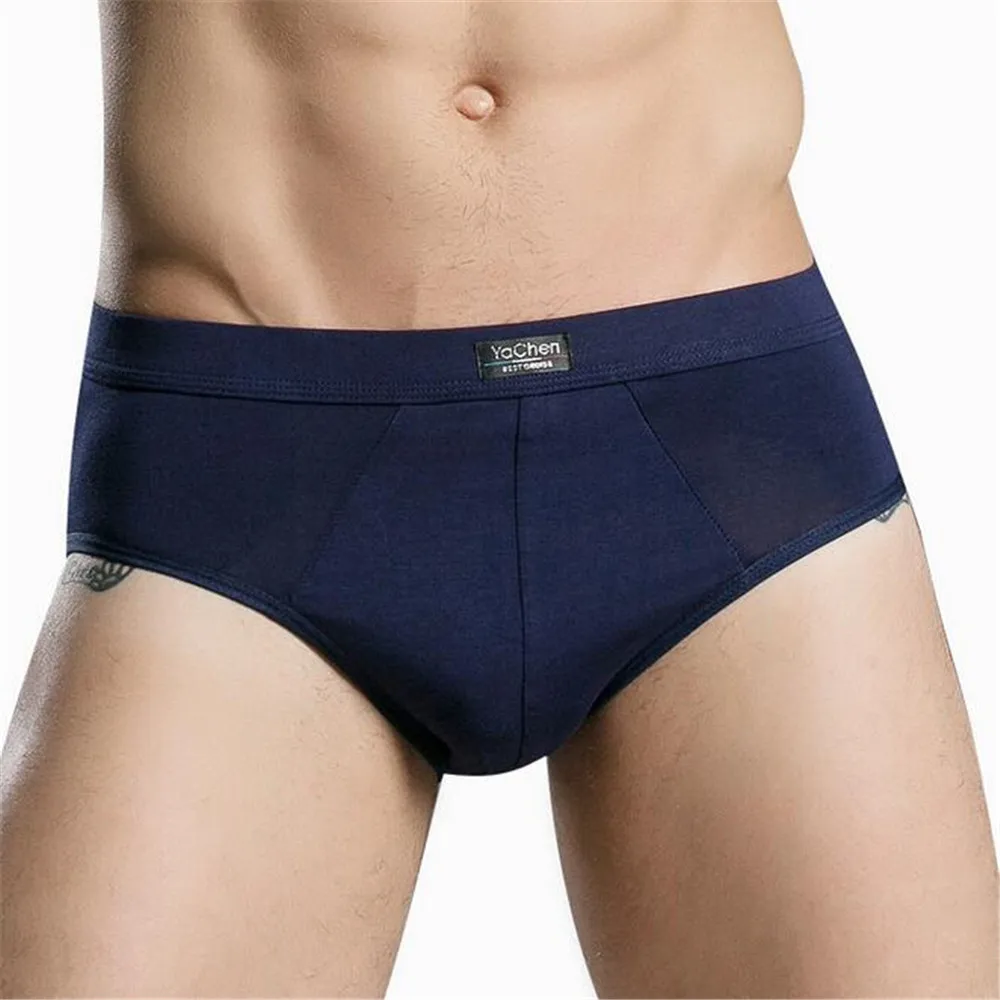 Лидер продаж Мужские трусы нижнее белье хлопок Cueca пикантные однотонные цвет
