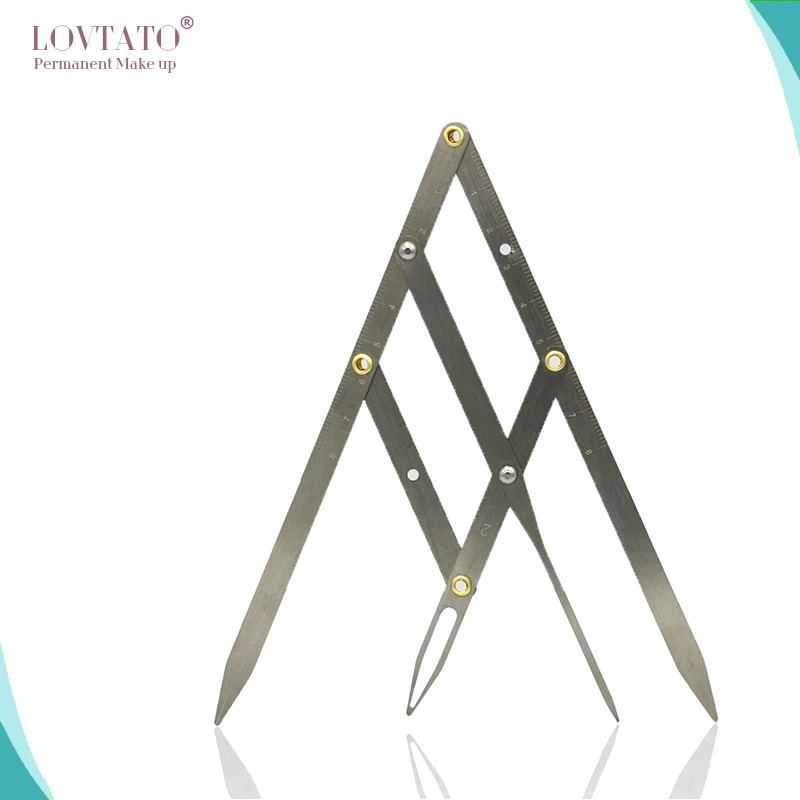 3 цвета Перманентный макияж линейка для бровей Золотое соотношение делитель